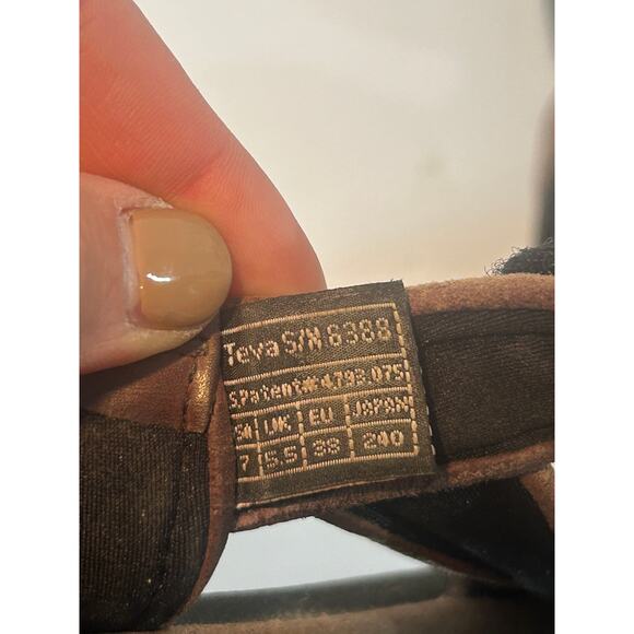 Teva Women's Original Brown Waterproof Leather Sandals Sz 7 Outdoor #6388 - Picture 4 of 7